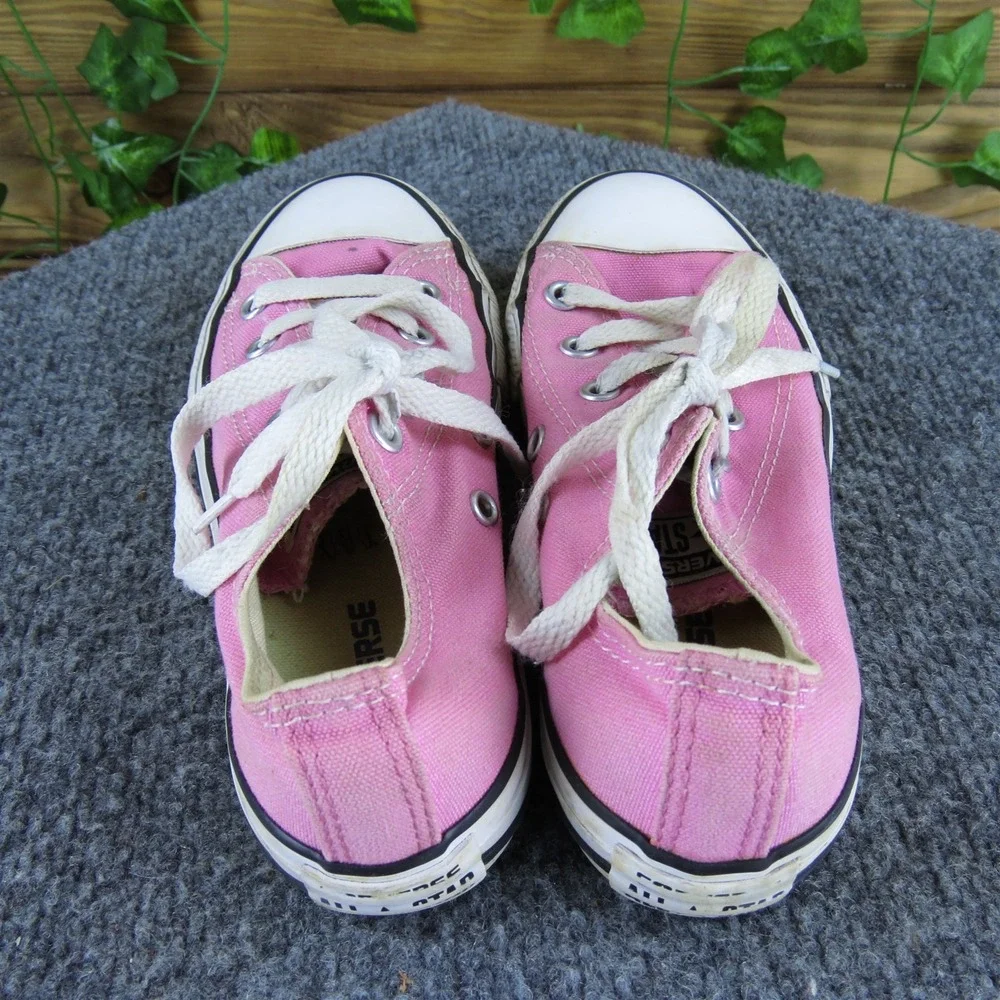 Converse Sneaker Low Top Girl Y 13 Medium‎ Athletic Pink Fabric Lace Up